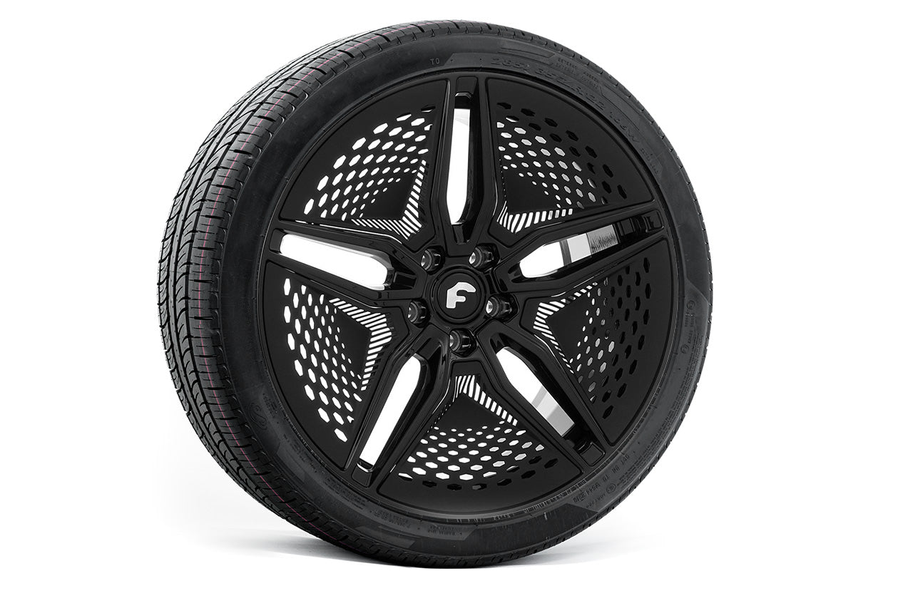 Forgiato E Vecolo EV 001 22" Tesla Model X 2021+ LR / Plaid Wheel and Tire Package (Set of 4)