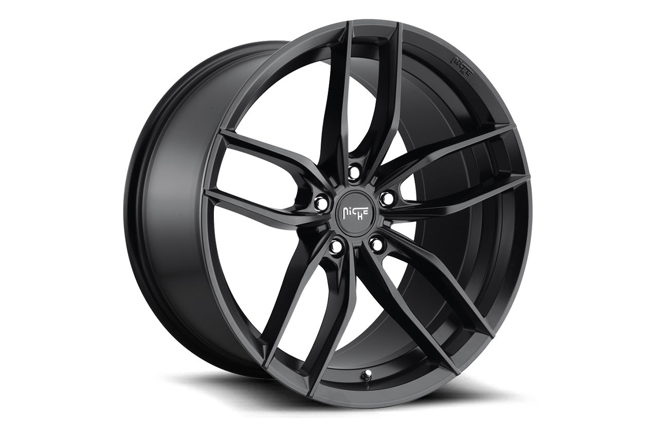 Niche Vosso M203 Matte Black 20" Tesla Model S Long Range & Plaid Wheel (Set of 4)