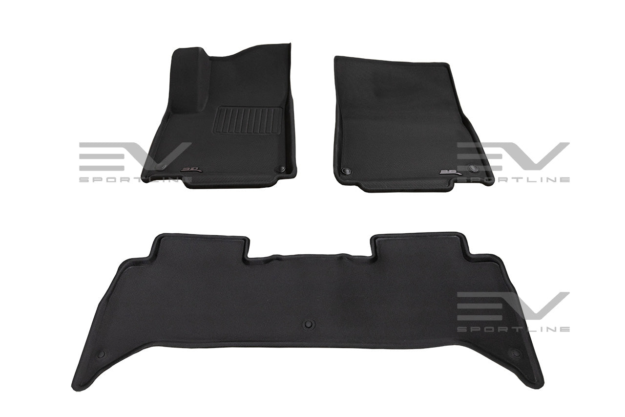 All-Weather Floor & Frunk Mats by 3D MAXpider KAGU Series Custom Fit for Rivian R1T / R1S