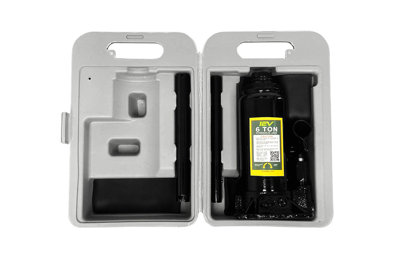 6 Ton Team 1EV Bottle Jack & Billet Aluminum Lifting Extension Pad Puck for Rivian R1T / R1S