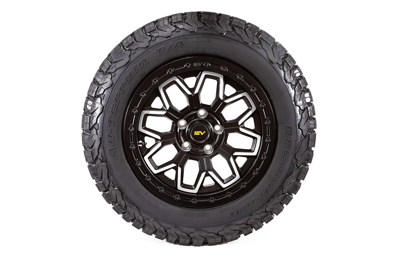 Team 1EV R80B Rmaxx Beadlock Off Road 20" Forged Wheel & Tire Package for Rivian R1T / R1S