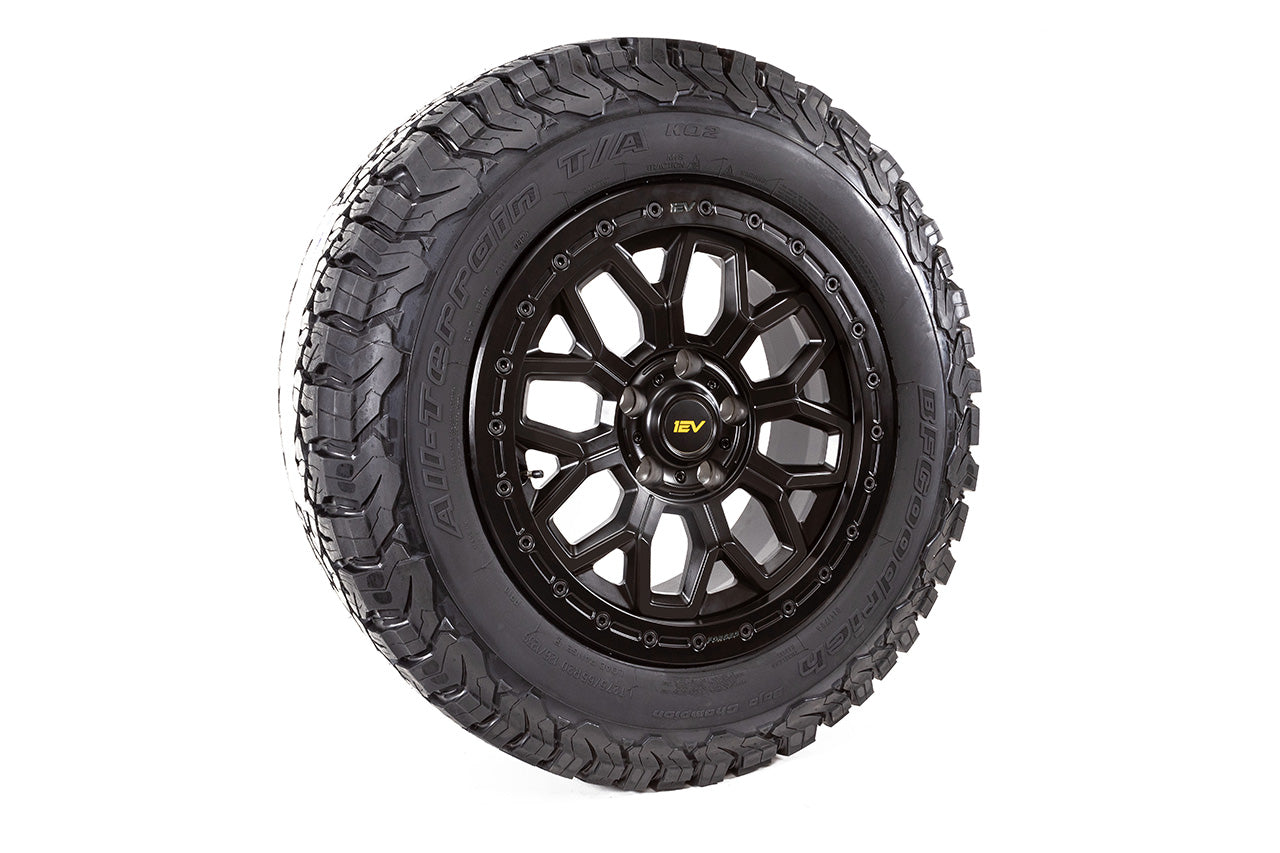 Team 1EV R80B Rmaxx Beadlock Off Road 20" Forged Wheel & Tire Package for Rivian R1T / R1S