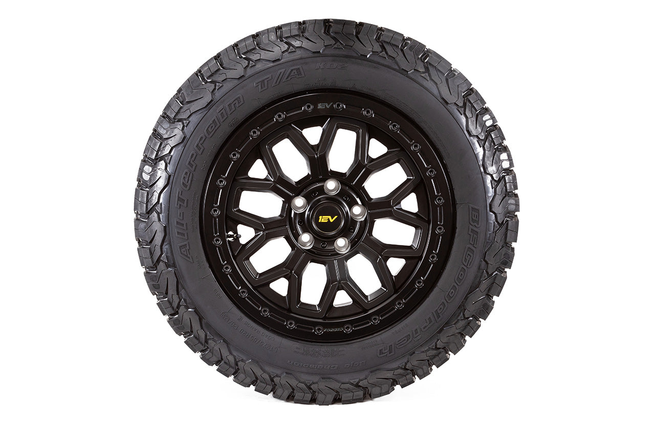 Team 1EV R80B Rmaxx Beadlock Off Road 20" Forged Wheel & Tire Package for Rivian R1T / R1S
