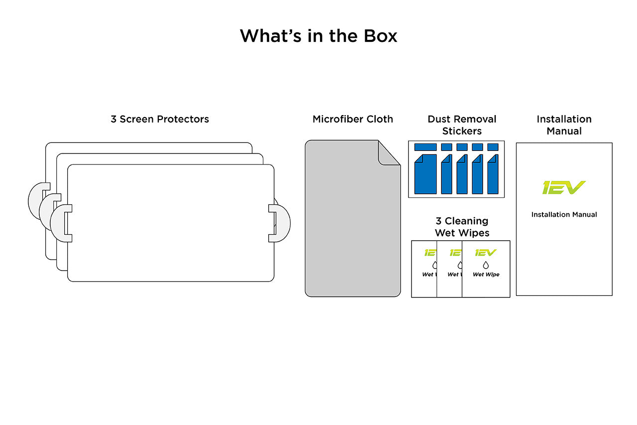 Tesla Model 3 / Y Center Dash Touchscreen Protector Covers - High Definition Clear Screen Shield