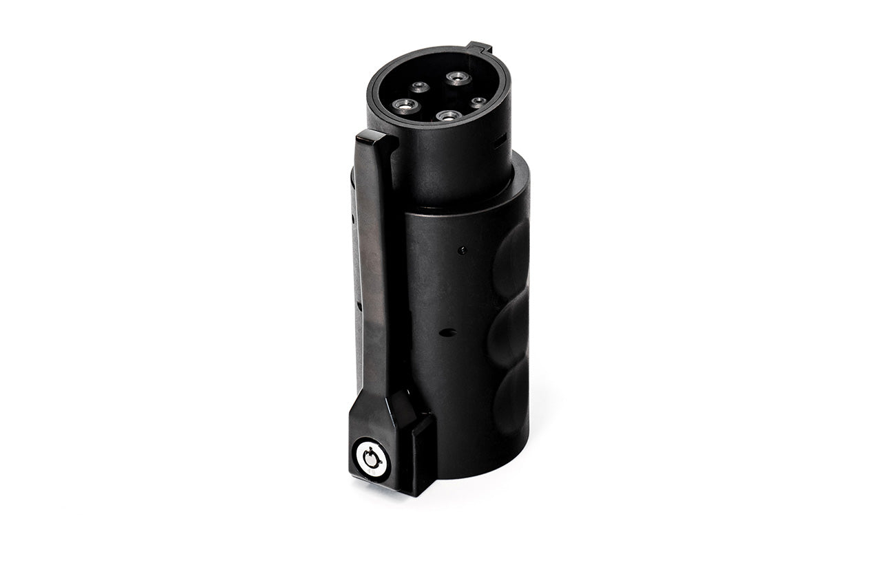Tesla NACS to SAE J1772 Locking EV Charger Adapter & Case - Supports 80A / 240 VAC Level 2 Charging