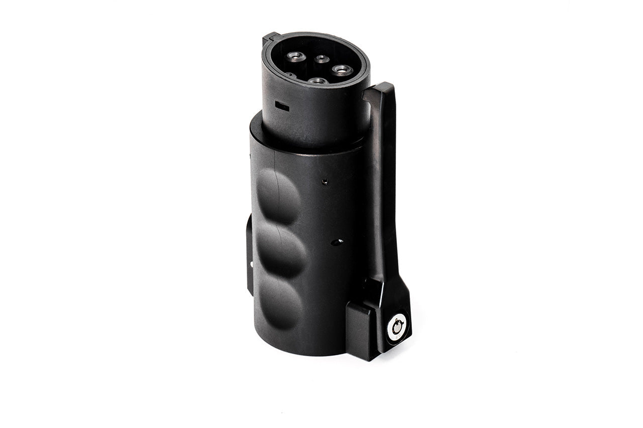 Tesla NACS to SAE J1772 Locking EV Charger Adapter & Case - Supports 80A / 240 VAC Level 2 Charging