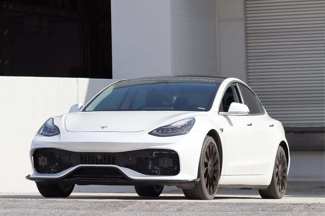 T Sportline Aero Sport Body Kit with Front & Rear Bumper Fascias & Wing Spoiler for Tesla Model 3