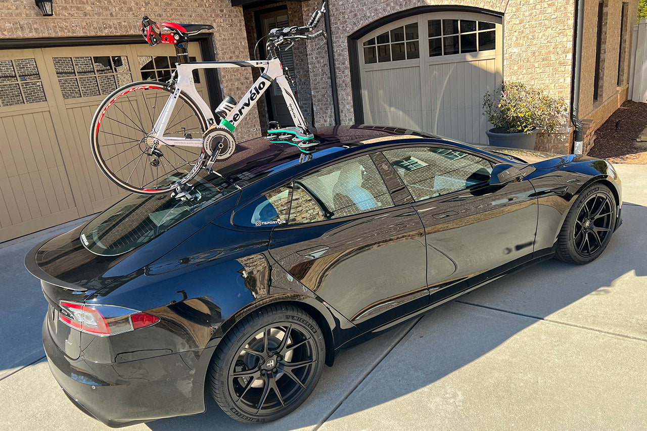 TreeFrog Pro 2 Vacuum Mounted Roof Mount Road & Mountain Bike Double Rack