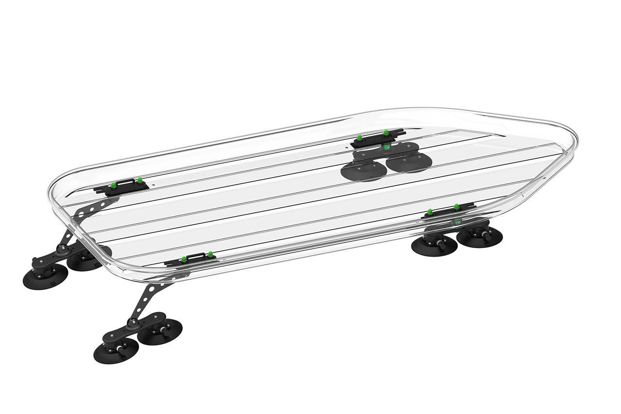 TreeFrog Pro Rack 22x Extended / Hatchback Vacuum Mounted Roof Cargo Box Attachment Kit