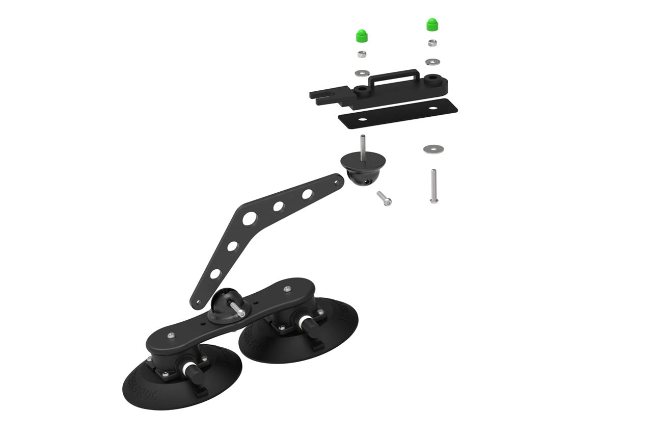 TreeFrog Pro Rack 22x Extended / Hatchback Vacuum Mounted Roof Cargo Box Attachment Kit