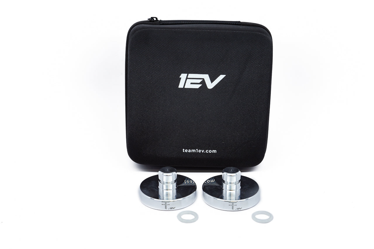 Ranger Series Billet Aluminum Tesla Lifting Jack Adapter Pad Pucks & Case