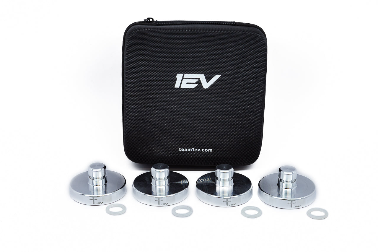 Ranger Series Billet Aluminum Tesla Lifting Jack Adapter Pad Pucks & Case