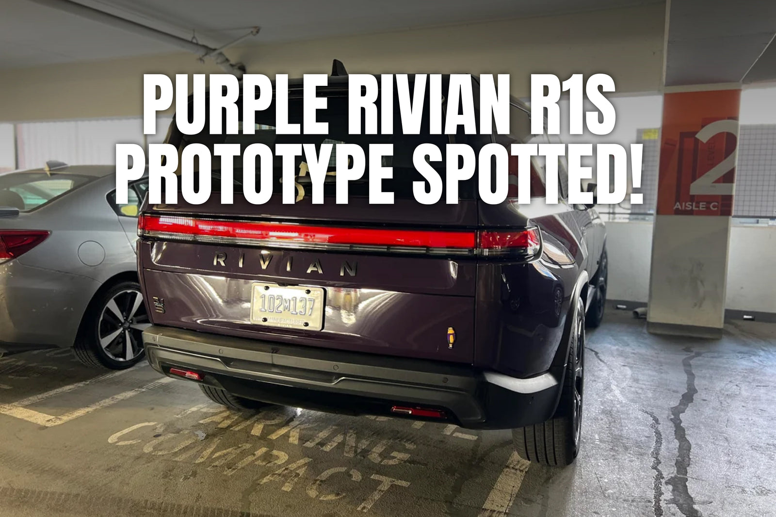 Purple Rivian R1S Prototype Spotted