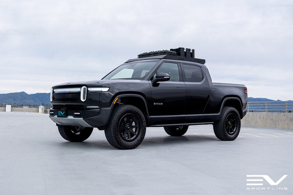 Midnight Rivian R1T with Must-Have Overland Upgrades & Accessories - EV ...