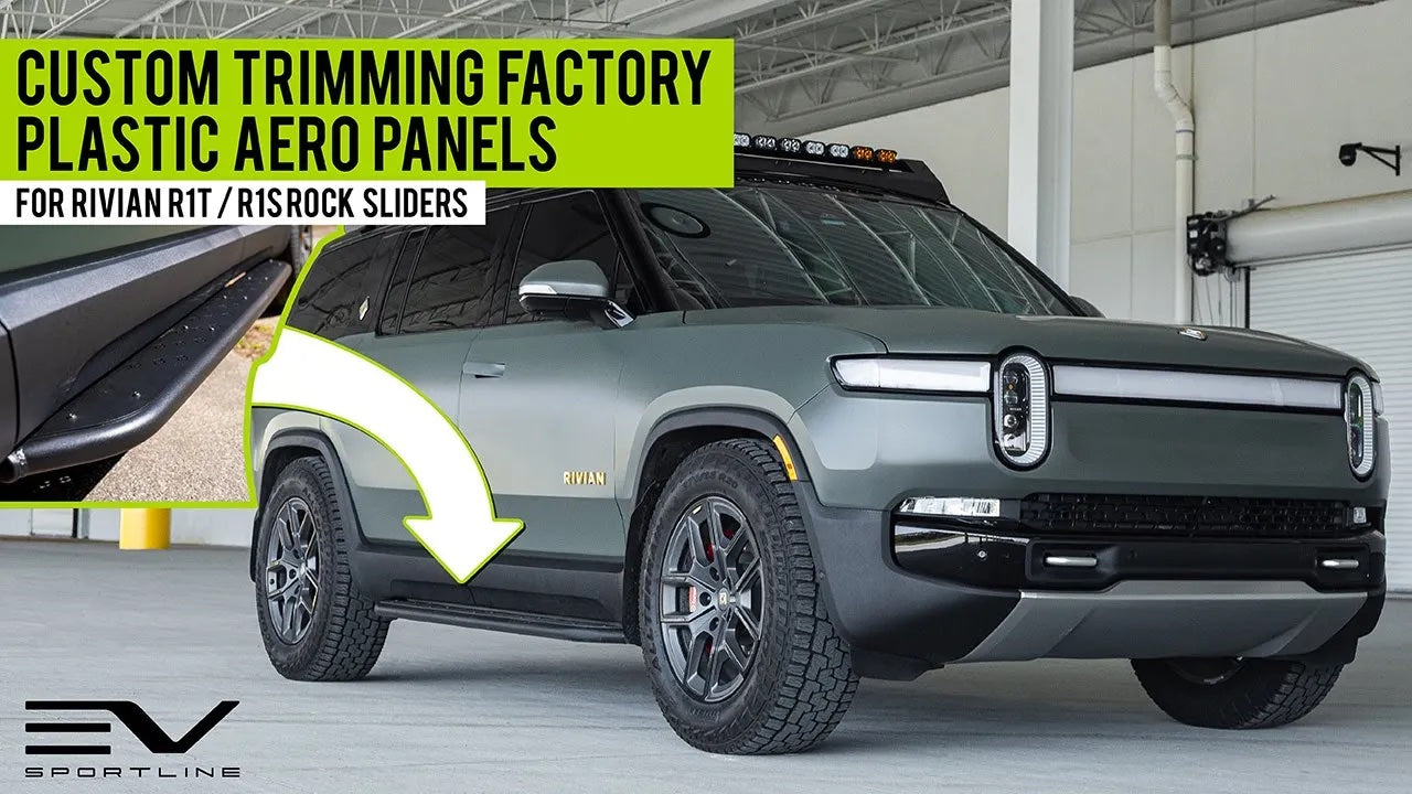 Custom Rivina How to Custom Trim Rivian Factory Underbody Plastic Panels for Precisi ...