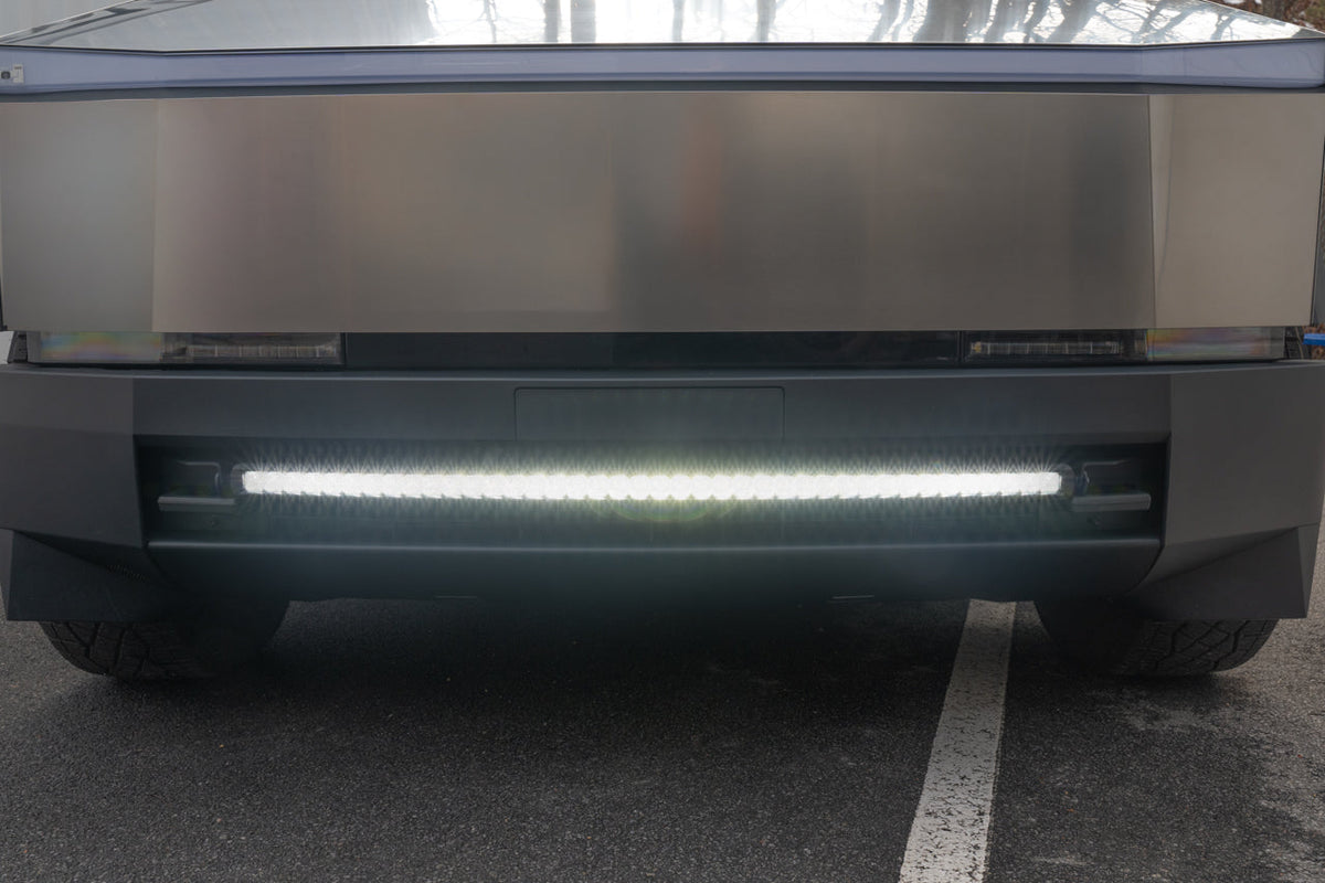 Tesla Cybertruck Curved 40&quot; Bumper Insert LED Off Road Light Bar / Lightbar
