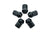 Tesla Wheel Lug Nut Set - Forged Steel Black Enclosed End & Non-Marring Impact Socket