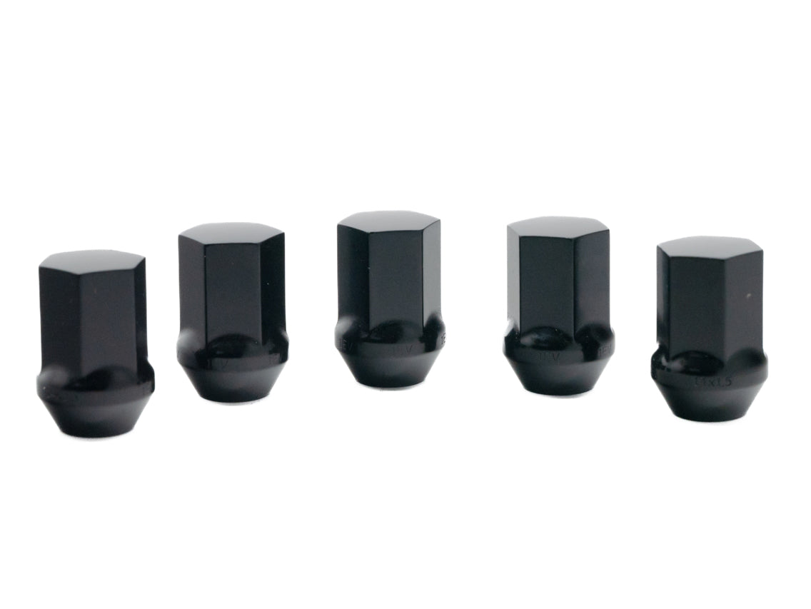 Rivian R1T / R1S Enclosed End Forged Steel Black Wheel Lug Nut Set &amp; Non-Marring Socket