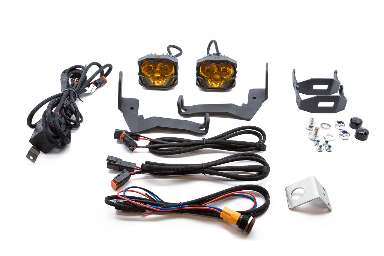 Team 1EV LED Pod A-Pillar Ditch Lights System with Morimoto 4Bangers for Ford F-150 Lightning