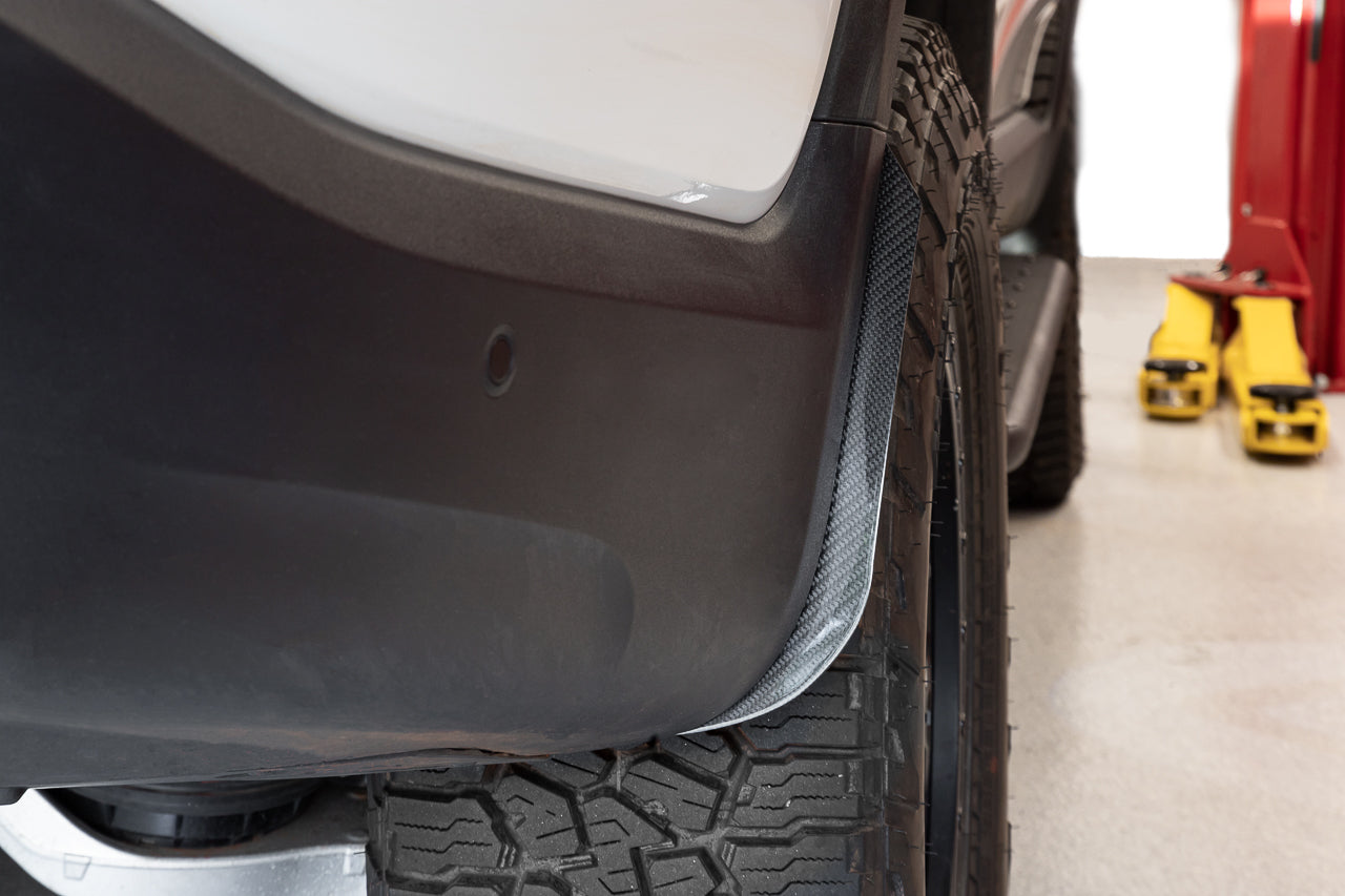 RMaxx Precision Fit Carbon Fiber Mud Flaps for Rivian R1T / R1S (Set of 4)