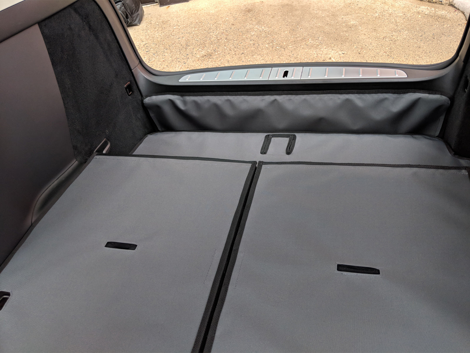 Rear Cargo and Back Seat Down Canvasback Liner and Surface Covers for 2016-2021 Tesla Model X