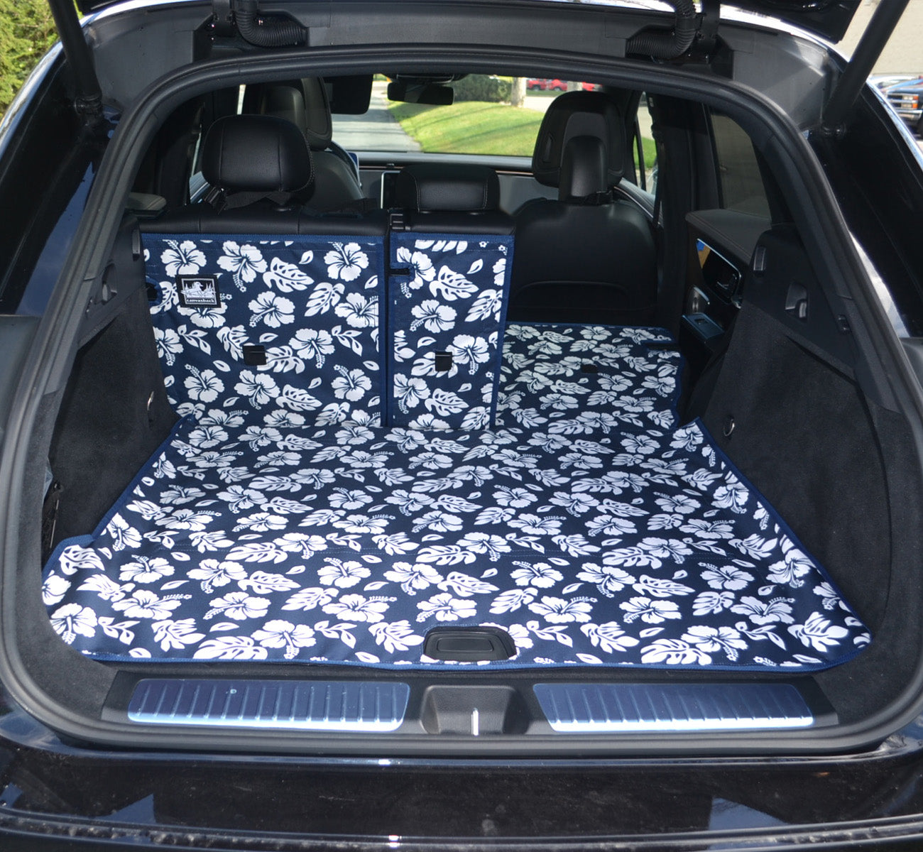 Rear Cargo and Back Seat Down Canvasback Liner and Surface Covers for 2022-2026 Mercedes EQE SUV