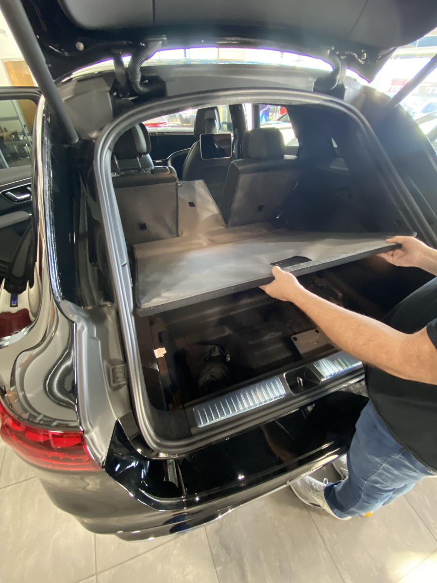 Rear Cargo and Back Seat Down Canvasback Liner and Surface Covers for 2022-2026 Mercedes EQS SUV
