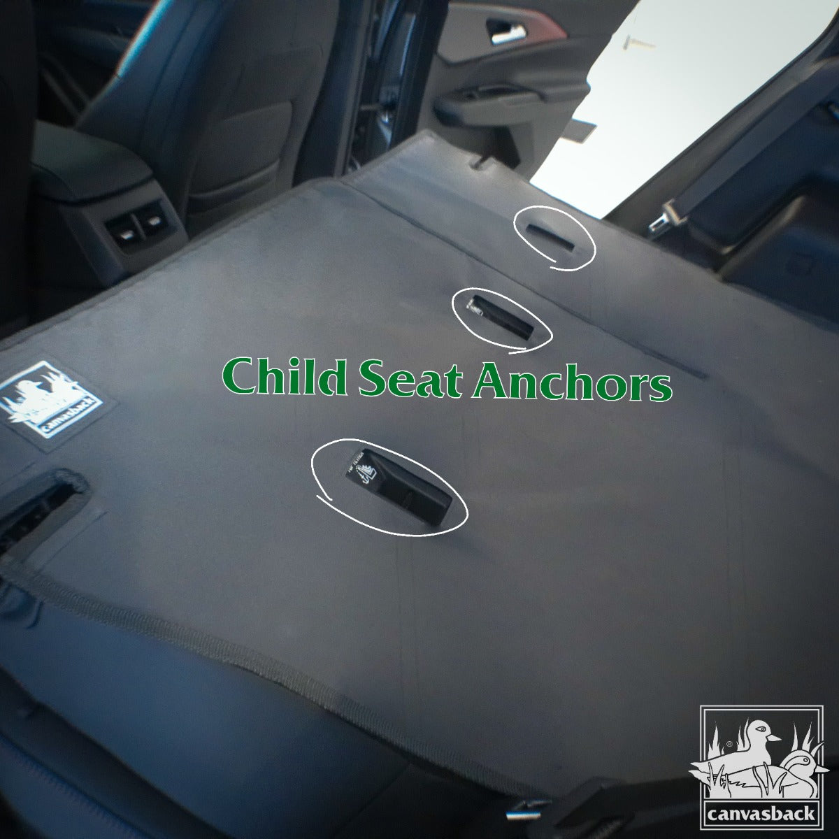 Rear Cargo and Back Seat Down Canvasback Liner and Surface Covers for Chevrolet Equinox EV