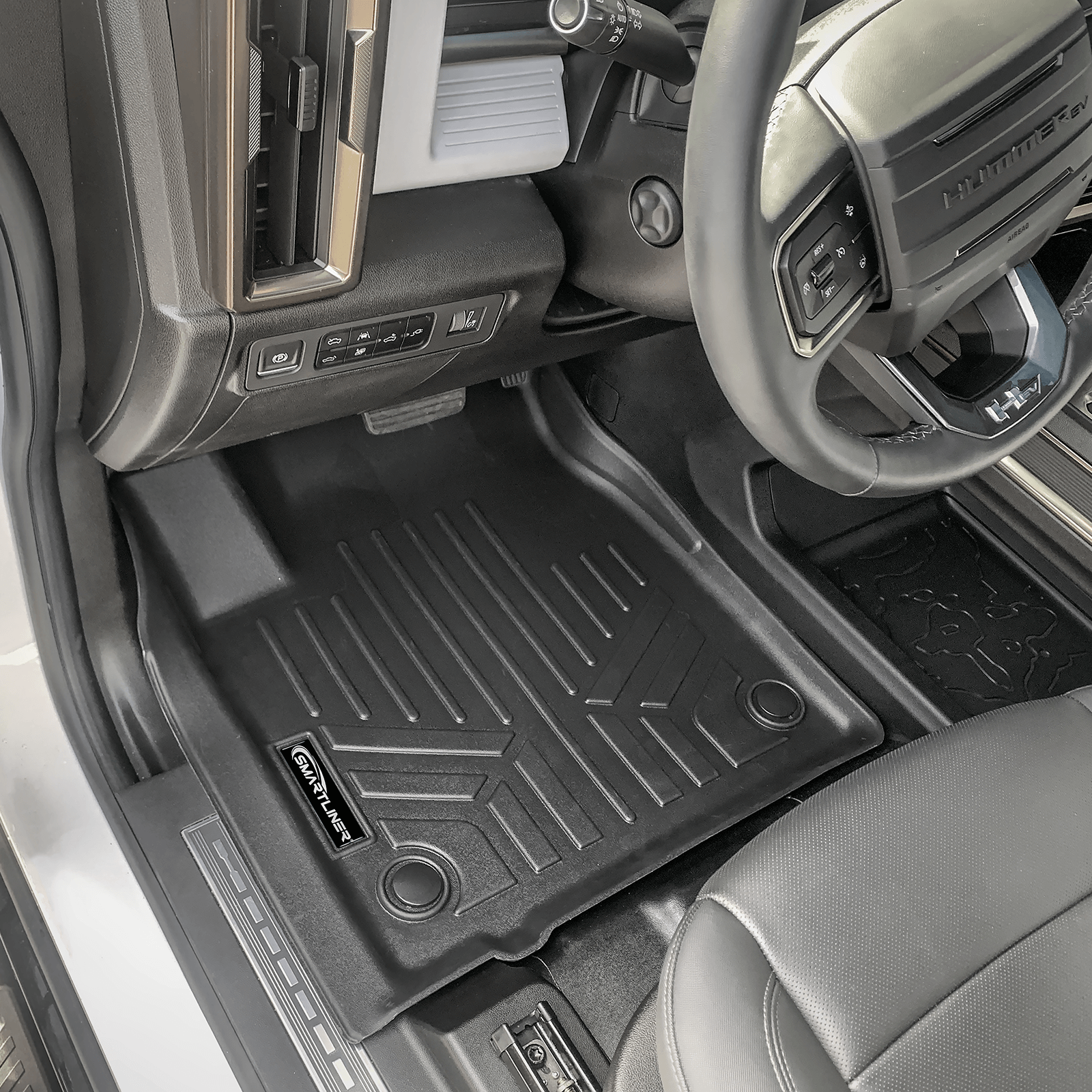 Custom Fit Floor Liners / Mats For 2024- Present GMC Hummer EV SUV / Pickup Truck by SMARTLINER