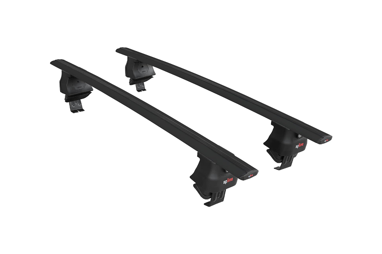 Black Aluminum Roof Rack Cross Bar Set for Kia EV6 (2 Bars)