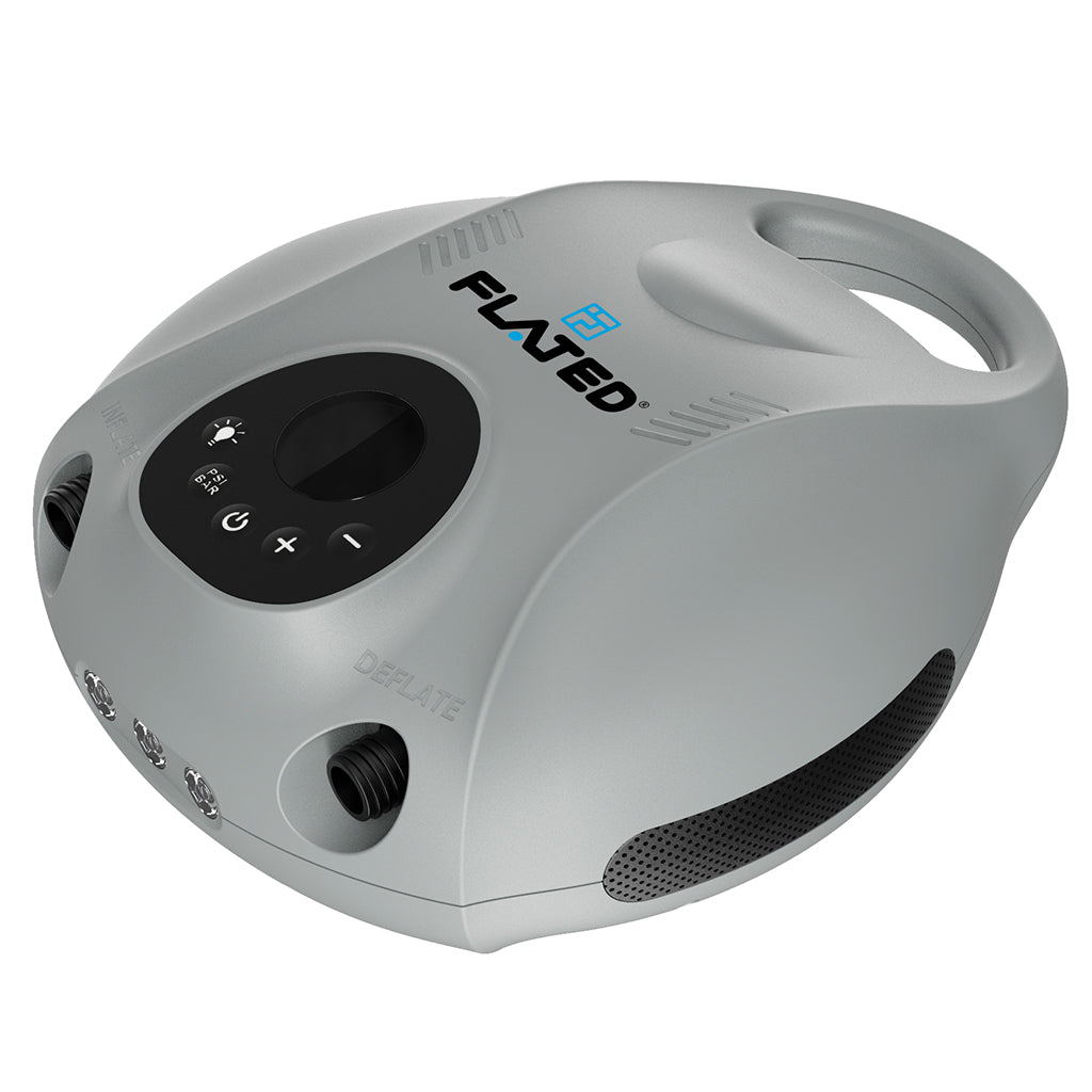 FLATED Battery Electric Air-Pump for Inflating Bed Caps & Gear