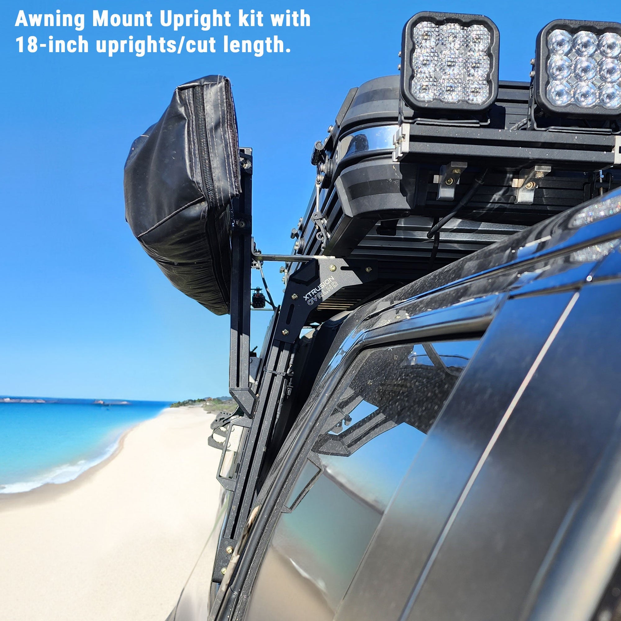 XTR Awning Upright Kit V2 for Xtrusion Overland XRR Bed Rack
