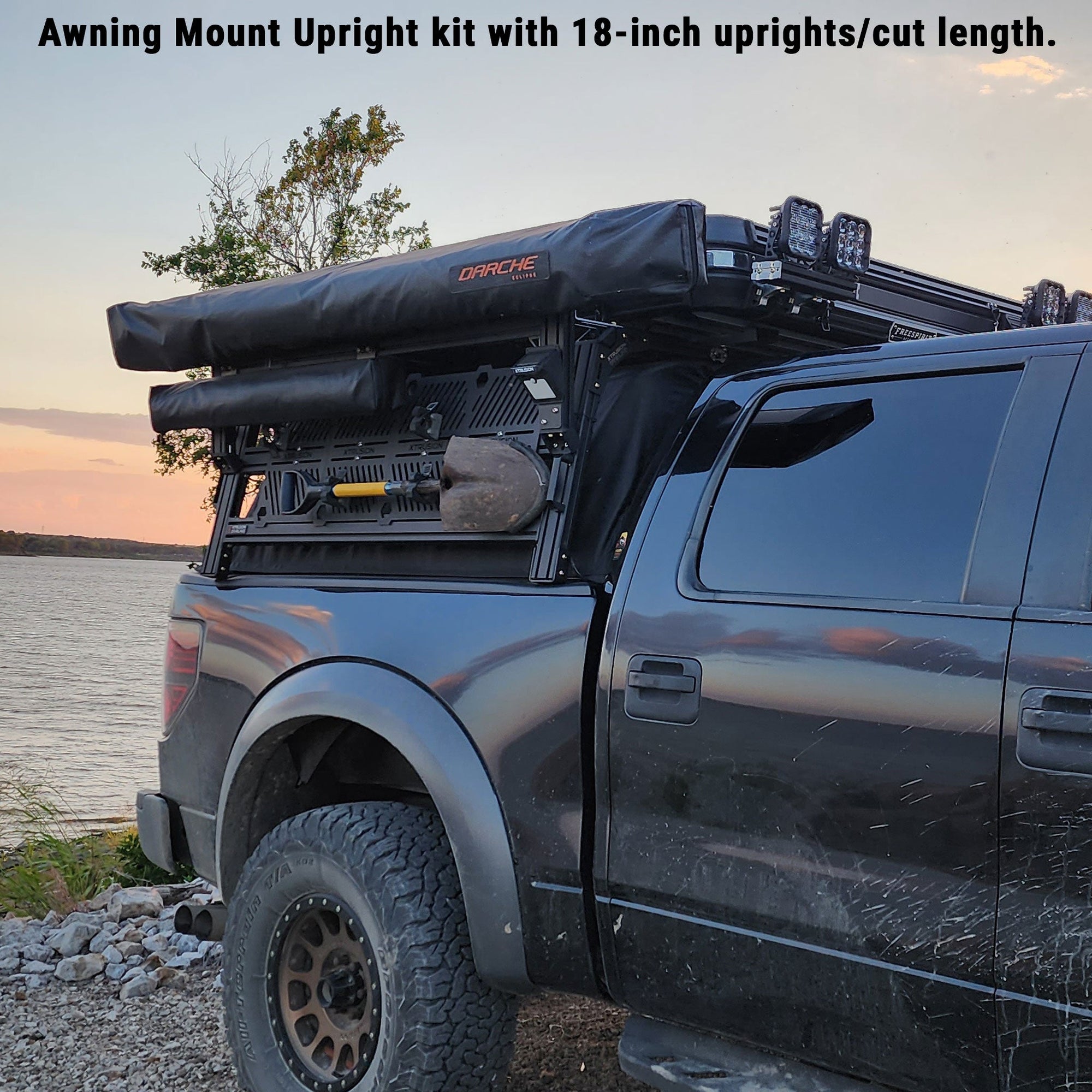 XTR Awning Upright Kit V2 for Xtrusion Overland XRR Bed Rack