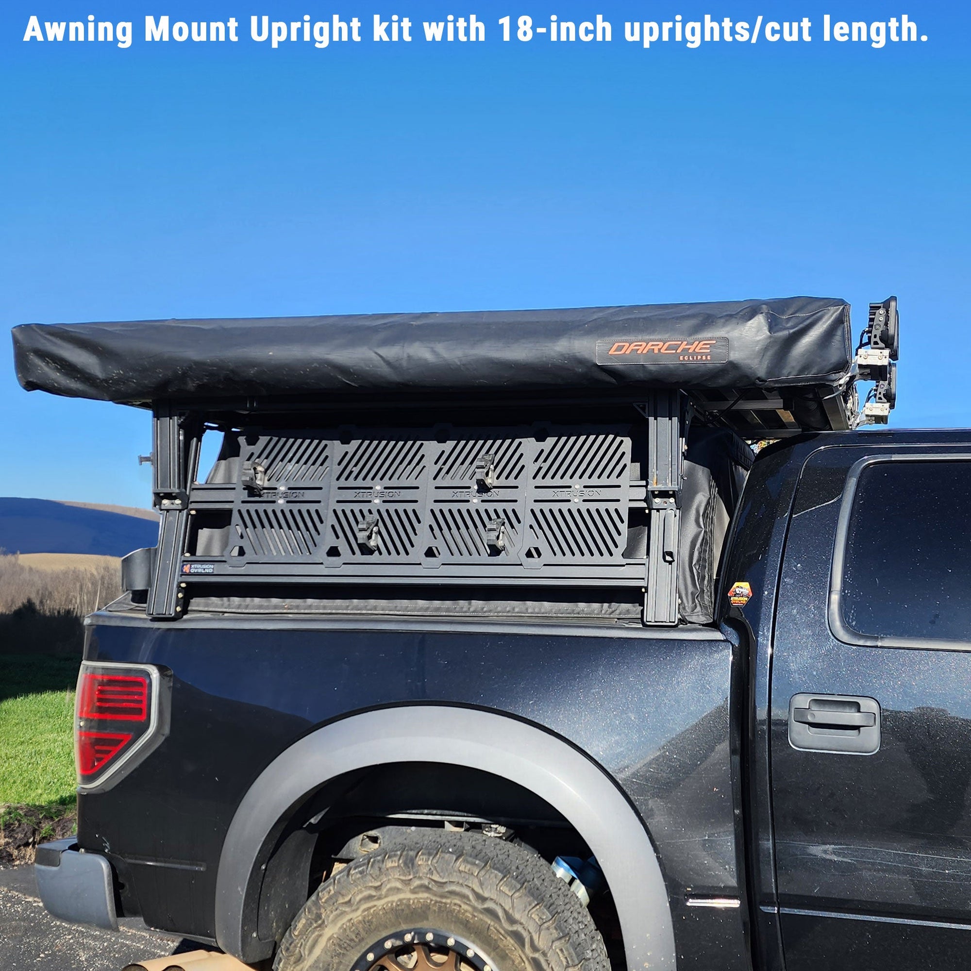 XTR Awning Upright Kit V2 for Xtrusion Overland XRR Bed Rack
