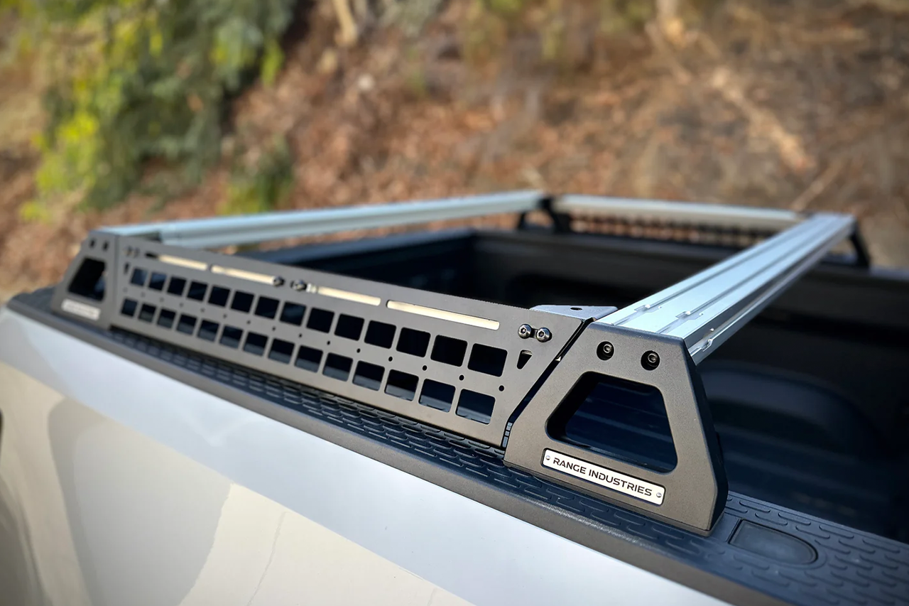 Molle Panels for Badwater Low Profile Aluminum Crossbar Bed Rack for Rivian R1T by Range Industries