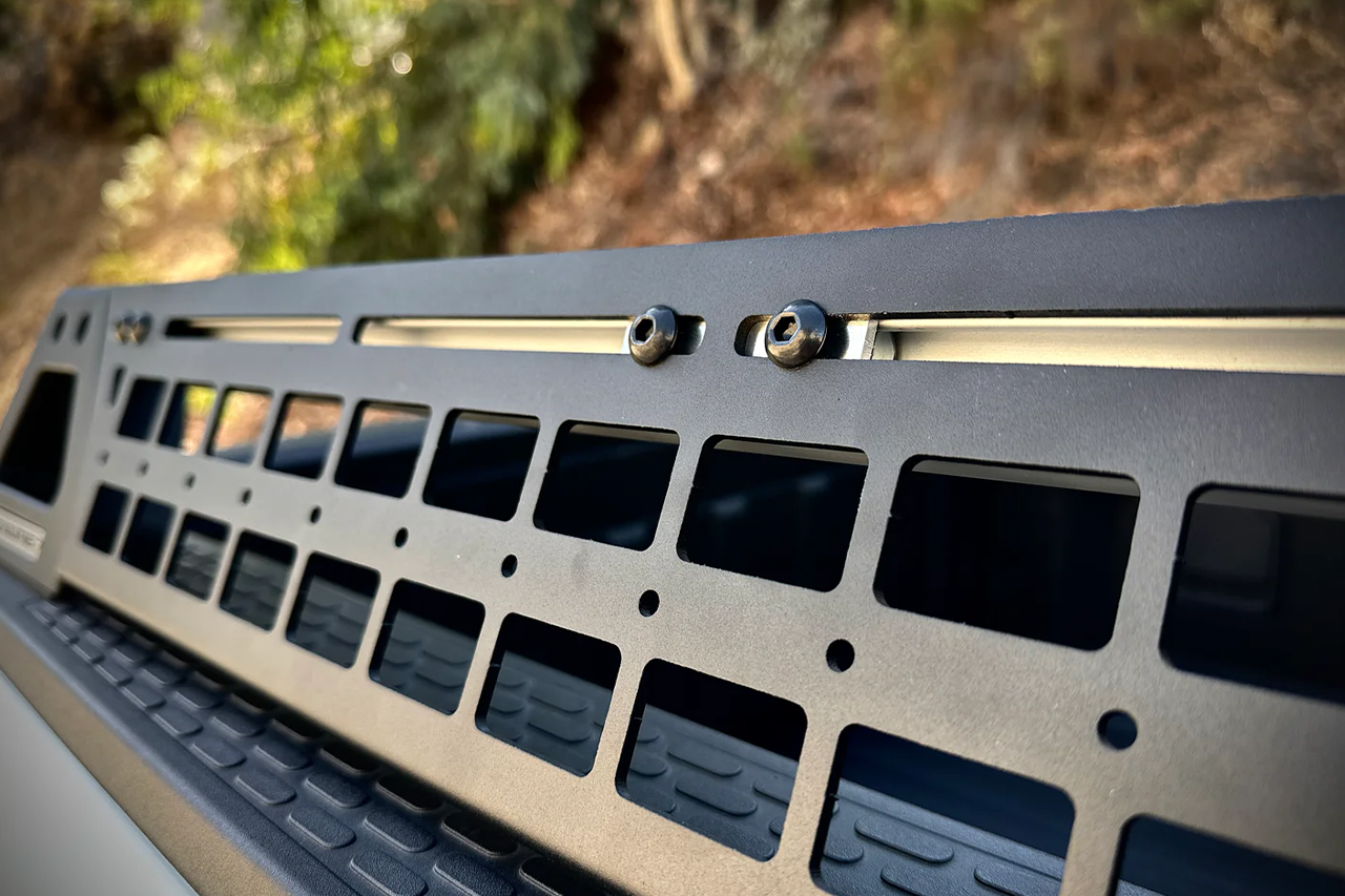 Molle Panels for Badwater Low Profile Aluminum Crossbar Bed Rack for Rivian R1T by Range Industries