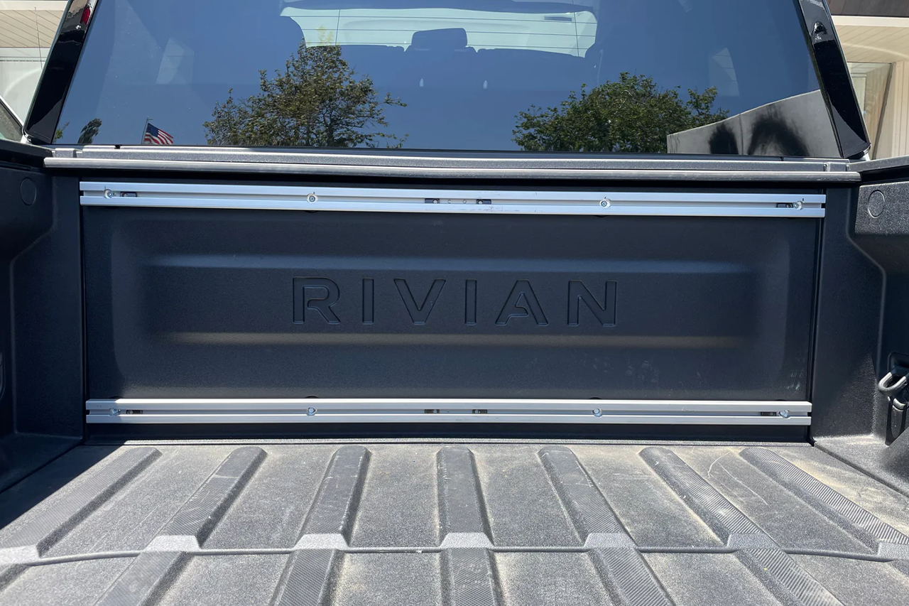 Forward Bed Wall T-Slotted Mounting Rail System for Rivian R1T