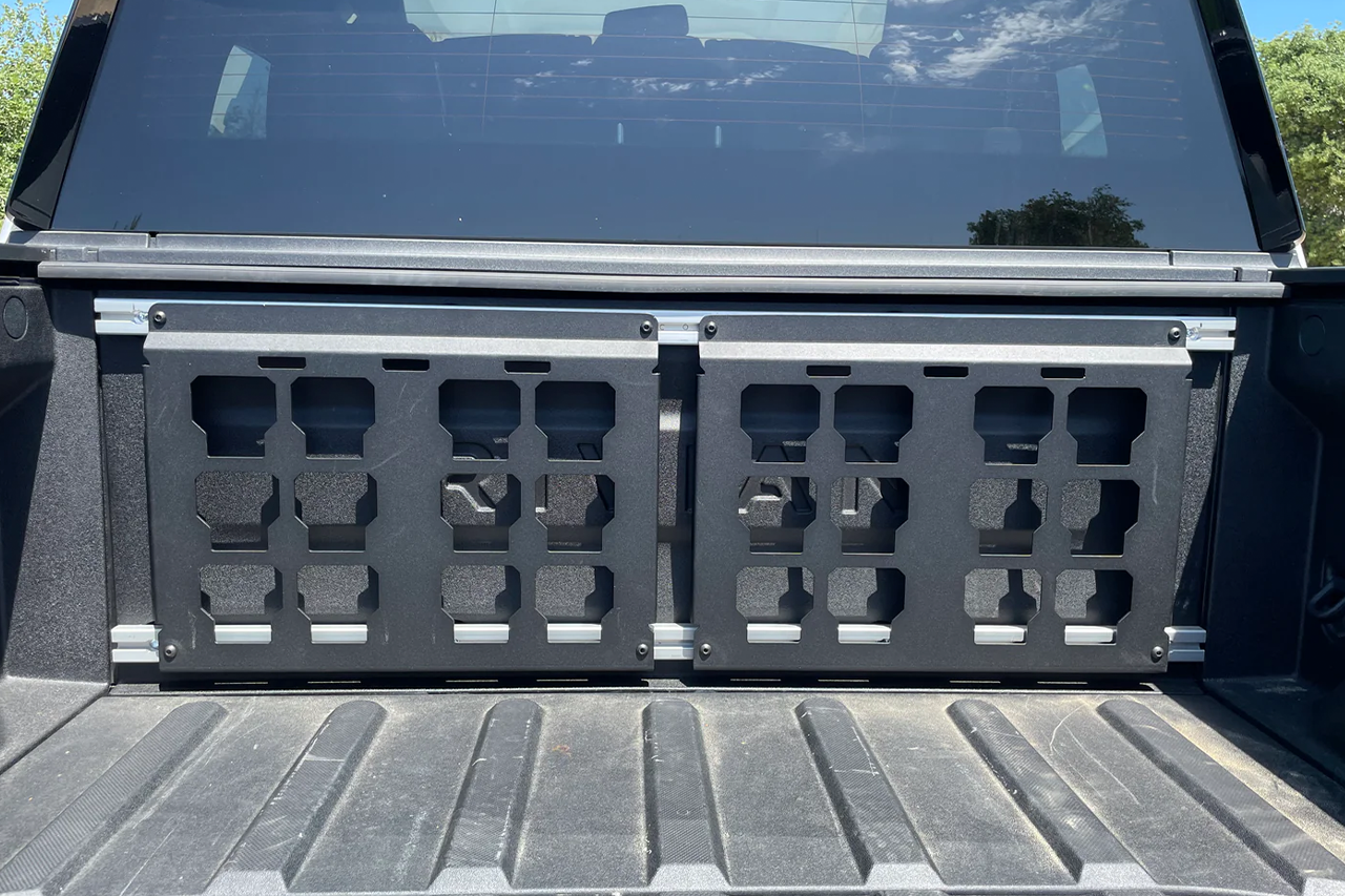 Forward Bed Wall T-Slotted Mounting Rail System for Rivian R1T