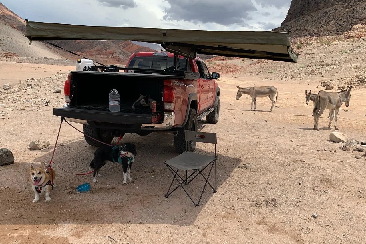 Awning Mount Bracket Kit for Rivian R1T BillieBars Crossbar Low Profile Bed Racks