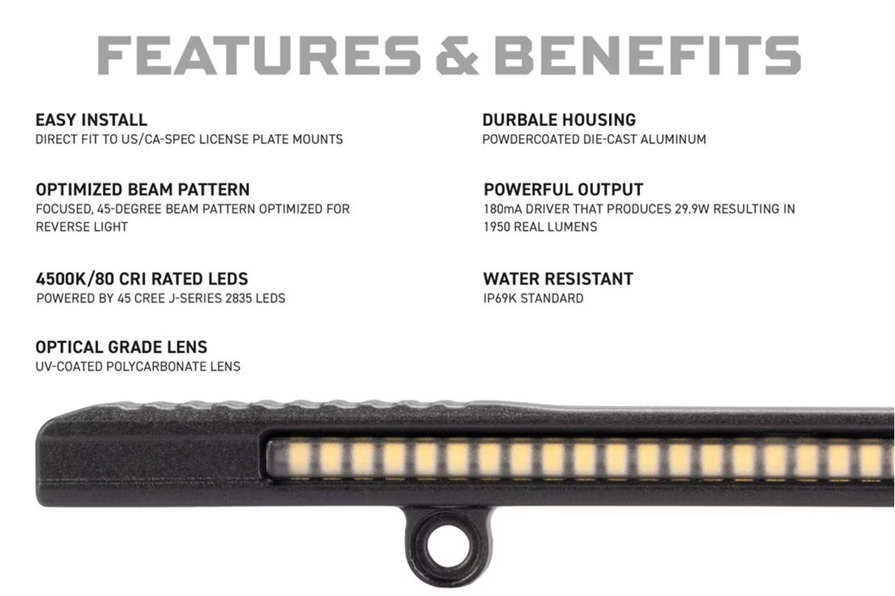 Morimoto Backup Light Boost Bar & Plug-And-Play / No Wire Splicing Trailer Adapter Harness