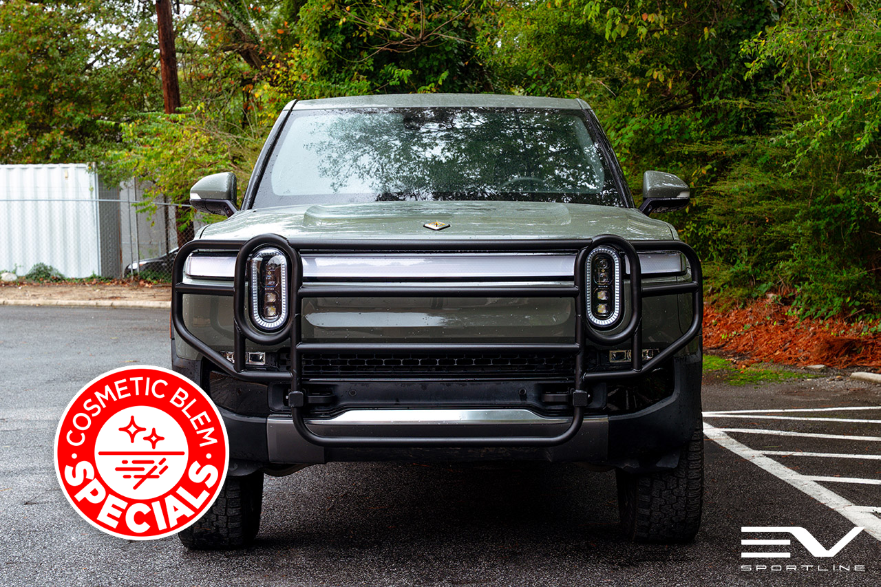 OPEN BOX! RMaxx Heavy Duty Brush / Bull Bars for Rivian R1T / R1S Front Grille and Rear Bumper - Minor Cosmetic Blem