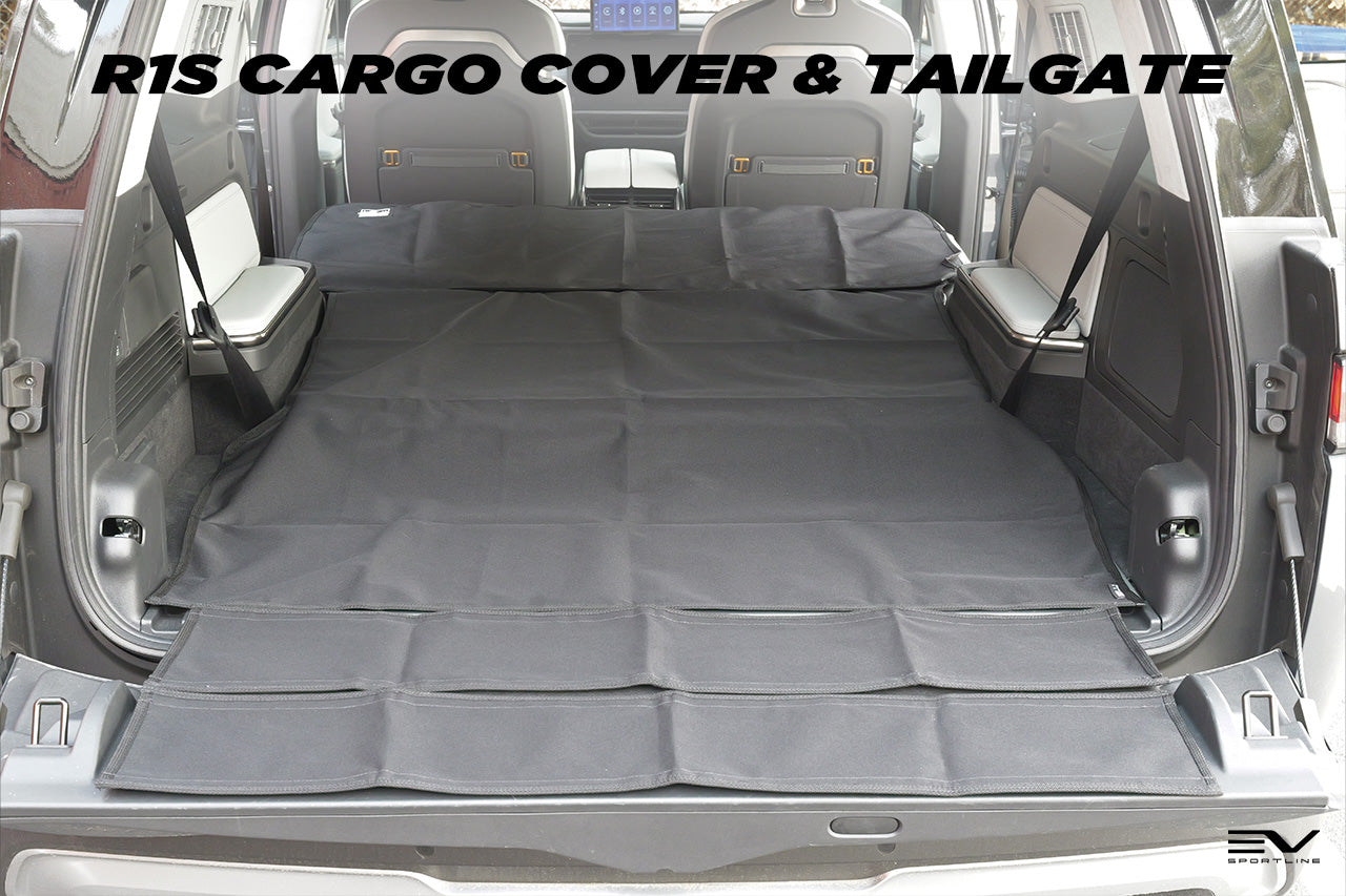 Rear Cargo and 2nd / 3rd Row Seat Down Canvasback Liner and Surface Covers for Rivian R1S