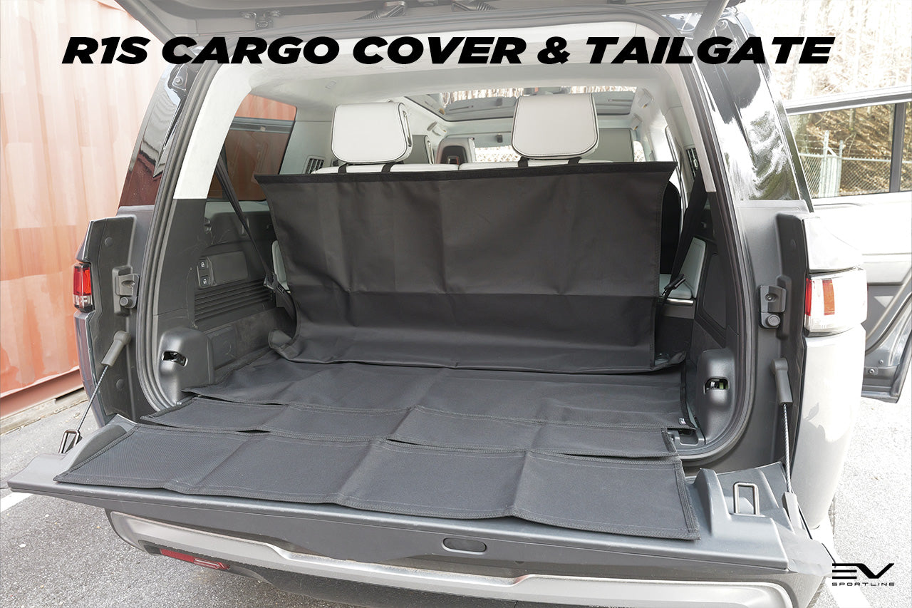 Rear Cargo and 2nd / 3rd Row Seat Down Canvasback Liner and Surface Covers for Rivian R1S