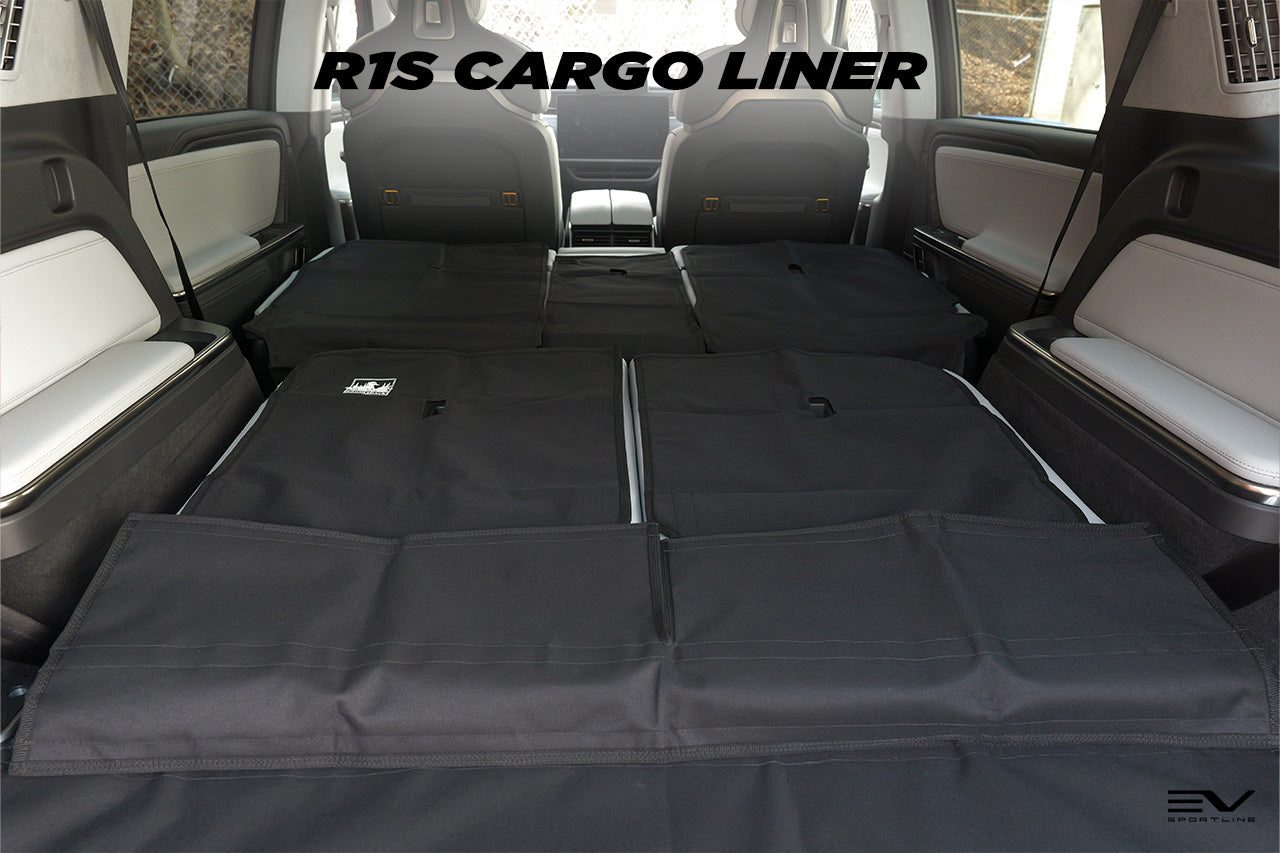 Rear Cargo and 2nd / 3rd Row Seat Down Canvasback Liner and Surface Covers for Rivian R1S