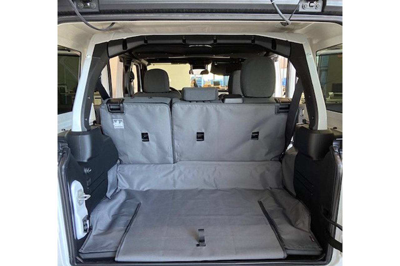 Rear Cargo and Back Seat Down Canvasback Liner and Surface Covers for 2024-Present Jeep Wrangler 4xe Hybrid