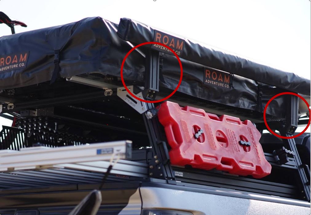 XTR Awning Upright Kit V2 for Xtrusion Overland XRR Bed Rack