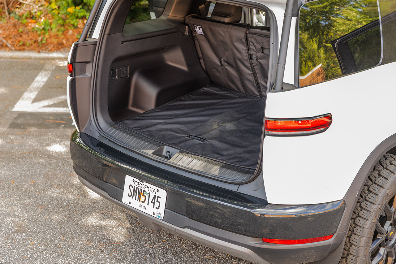 Rear Cargo and Back Seat Down Canvasback Liner and Surface Covers for Rivian R2