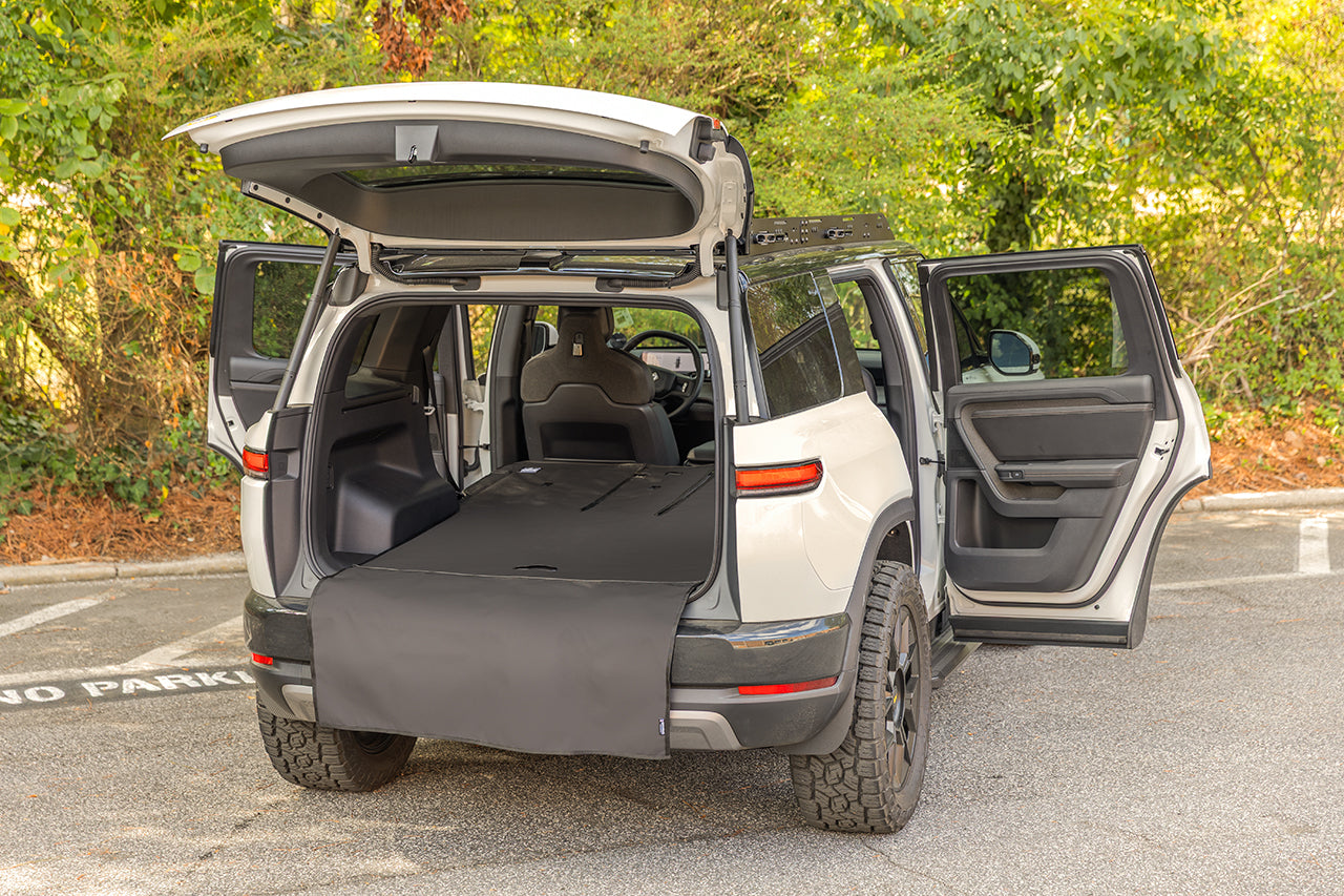 Rear Cargo and Back Seat Down Canvasback Liner and Surface Covers for Rivian R2