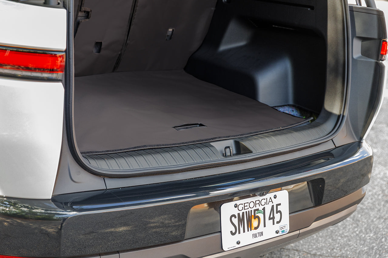 Rear Cargo and Back Seat Down Canvasback Liner and Surface Covers for Rivian R2