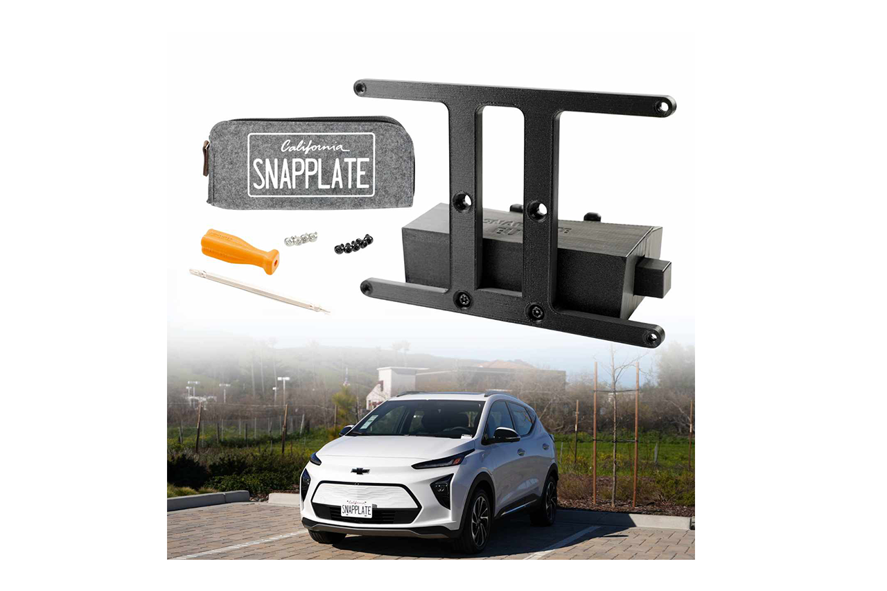 Chevrolet Bolt EUV SnapPlate No-Drill Front License Plate Holder